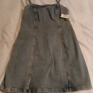 Aeropostale Light Blue Denim Mini Dress, Never Been Worn, Great For Any Occasion